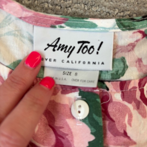 Vintage Girls Amy Too! cottagecore Dress with Sheer Sleeves size 8 - Picture 2 of 3